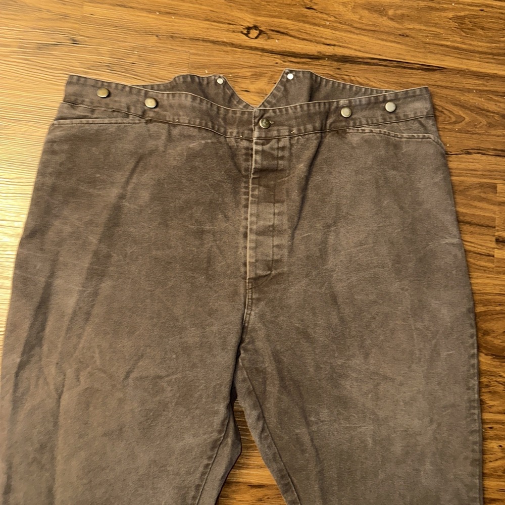 Frontier Classics Men's Pants Button Fly Canvas Buckle Back 48x30 Cowboy Western